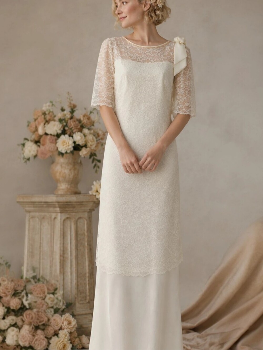Vintage 50s/60s Serrano London Lace Wedding Dress – Size 18